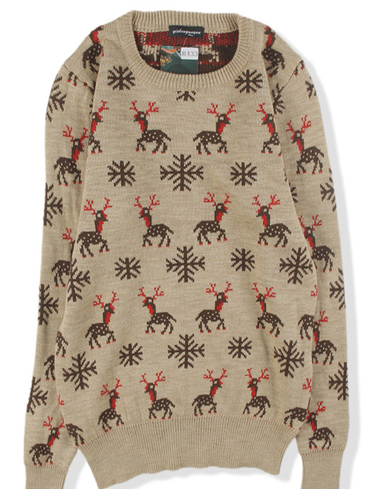 Vintage Loose Unisex Fair Isle - Vintage Fashion Faire ulasan dan harga