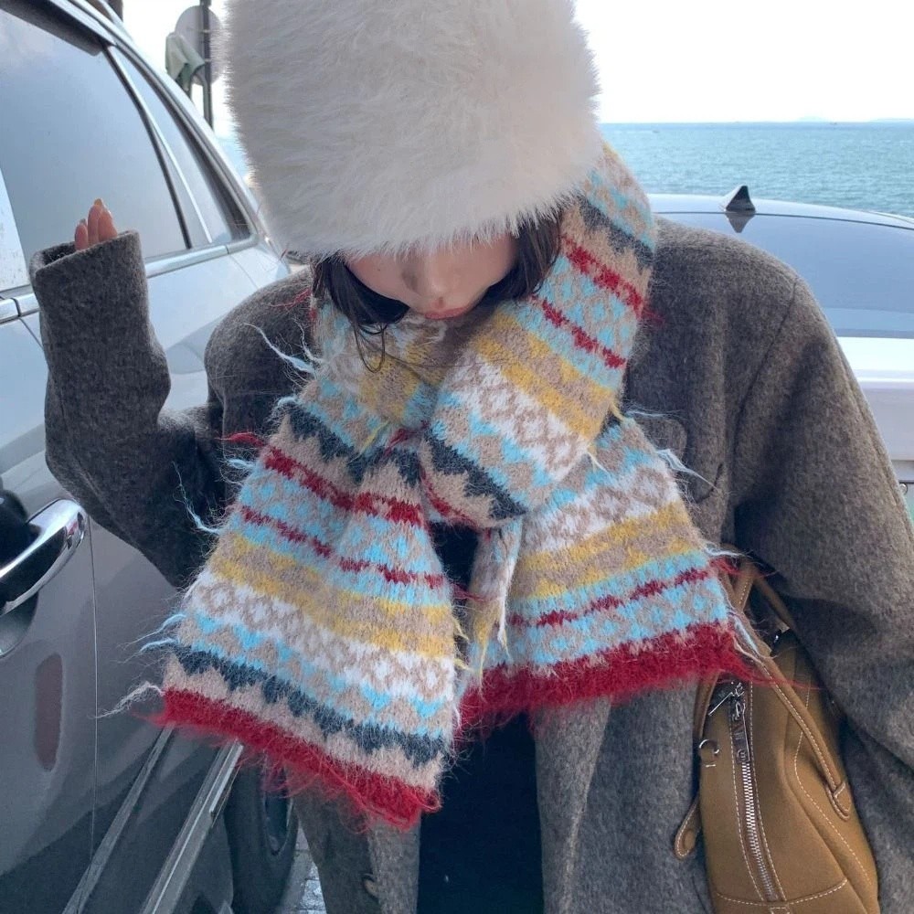 Fashion Warm Jacquard Knitted  - Vintage Fashion Faire ulasan dan harga