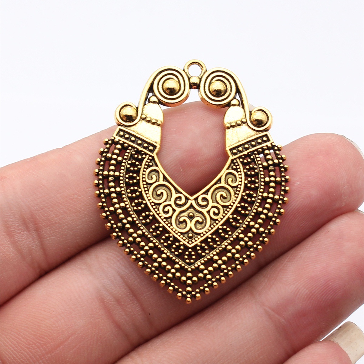 8pcs 48x37mm(1.89x1.46inch) 2  - Vintage Fashion Earrings ulasan dan harga