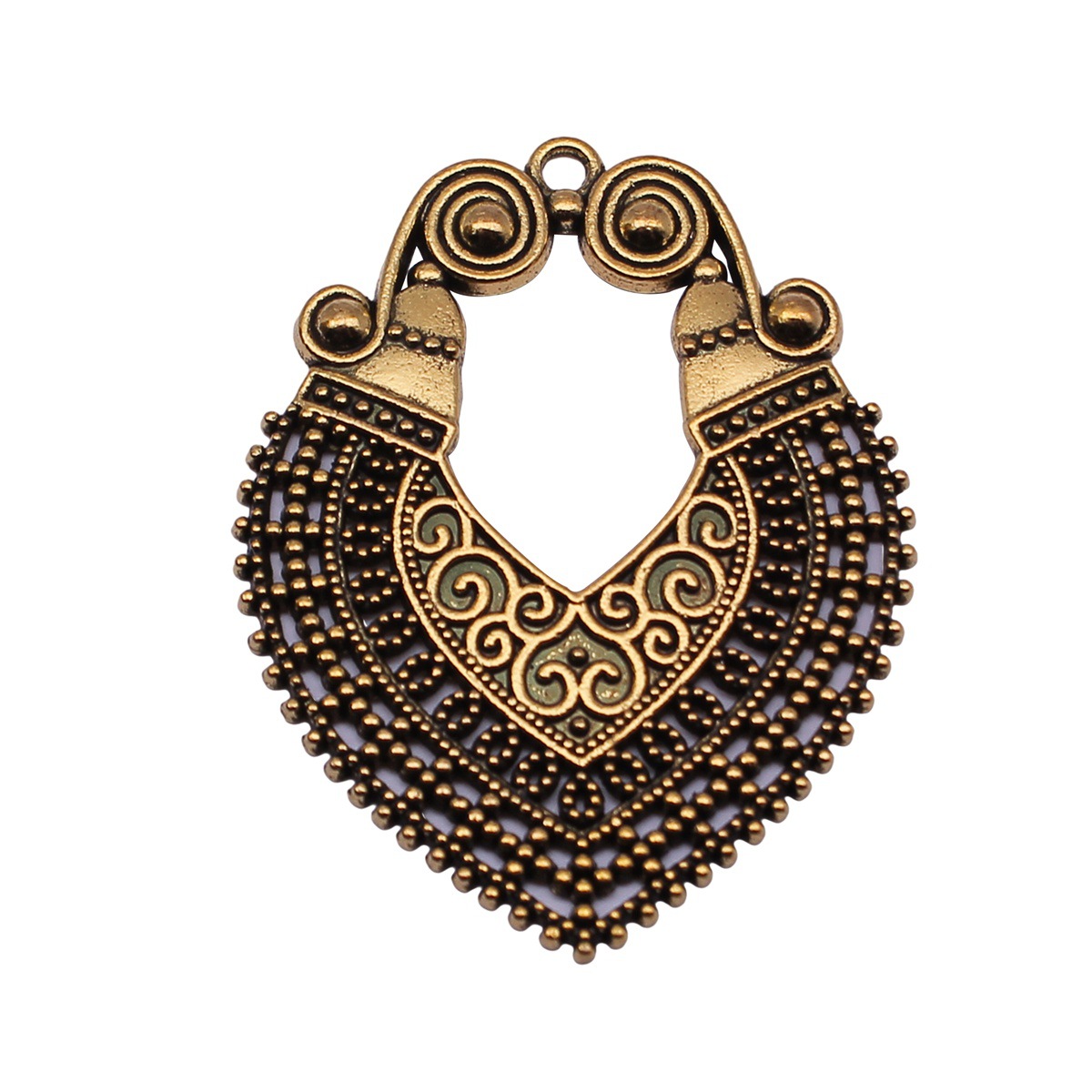 8pcs 48x37mm(1.89x1.46inch) 2  - Vintage Fashion Earrings ulasan dan harga