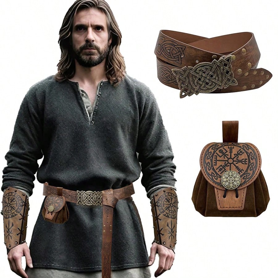 2pcs/1pc Viking Belt Set - Eng - Vintage Fashion Faire ulasan dan harga