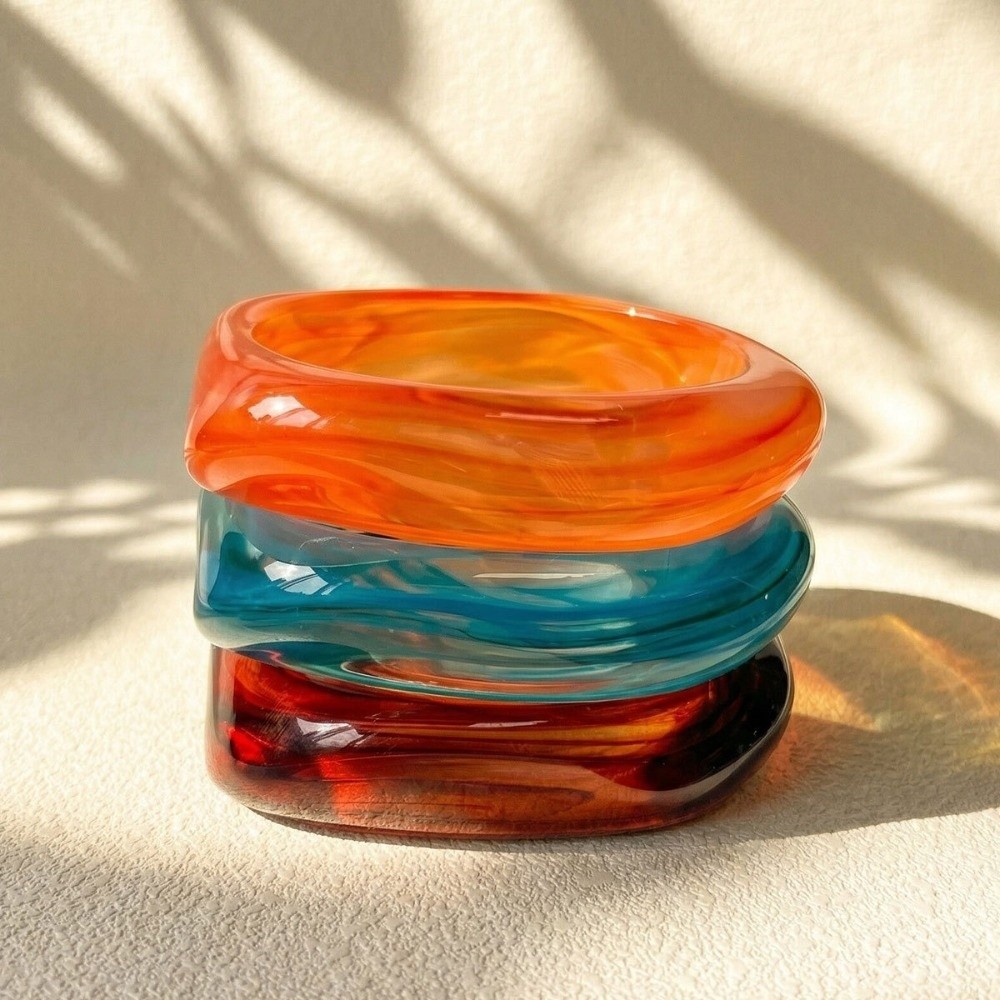 Wrist Jewelry Translucent Resi - Vintage Fashion Gen Z ulasan dan harga